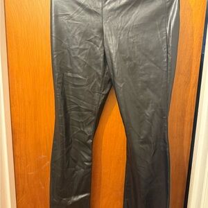 Jessica Simpson Black Faux Leather Trousers
